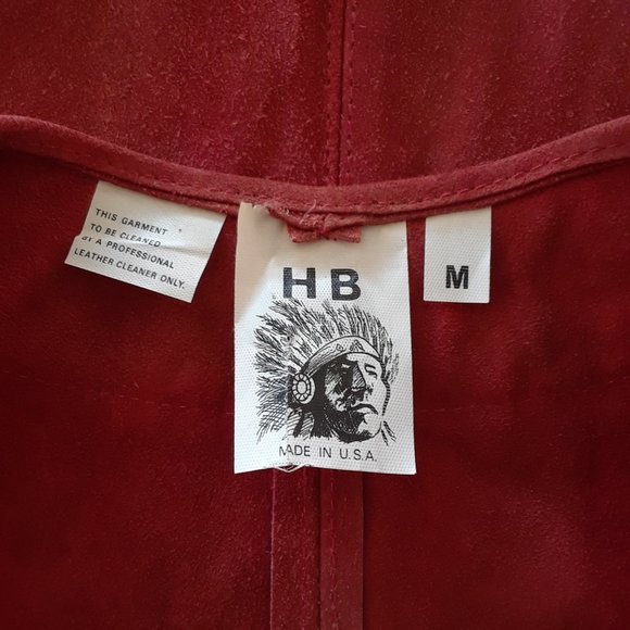 RARE Vintage 1970s Red Sun Faded Suede Fringe Vest Jacket - Picture 14 of 16